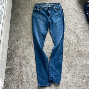 Old navy size 6 tall curvy straight jeans